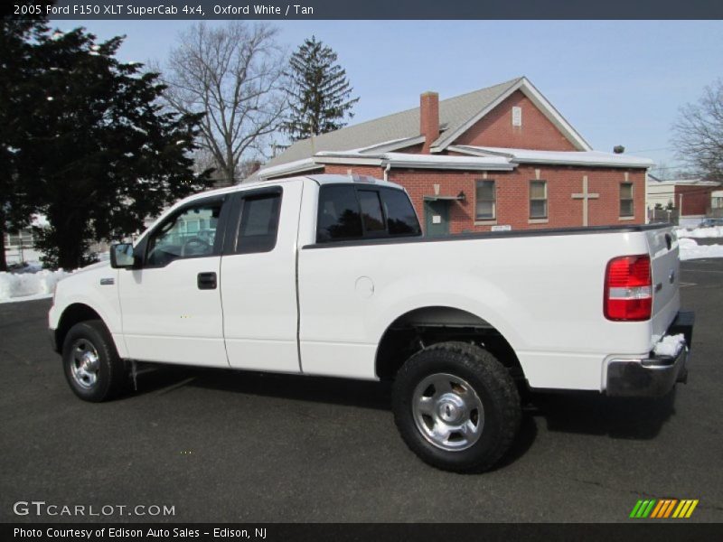 Oxford White / Tan 2005 Ford F150 XLT SuperCab 4x4