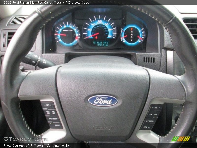 Red Candy Metallic / Charcoal Black 2012 Ford Fusion SEL