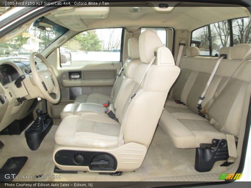 Oxford White / Tan 2005 Ford F150 XLT SuperCab 4x4