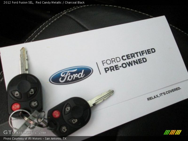 Red Candy Metallic / Charcoal Black 2012 Ford Fusion SEL