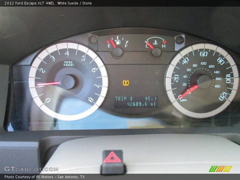 White Suede / Stone 2012 Ford Escape XLT 4WD
