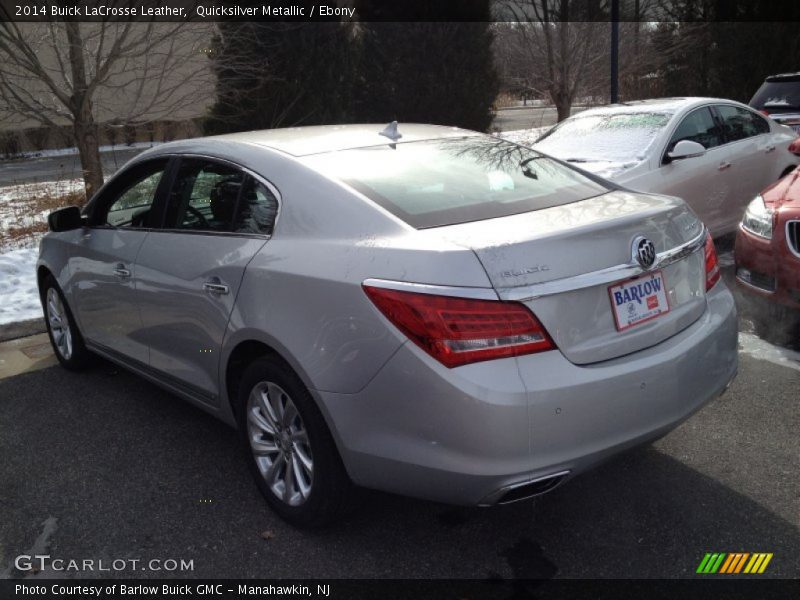 Quicksilver Metallic / Ebony 2014 Buick LaCrosse Leather