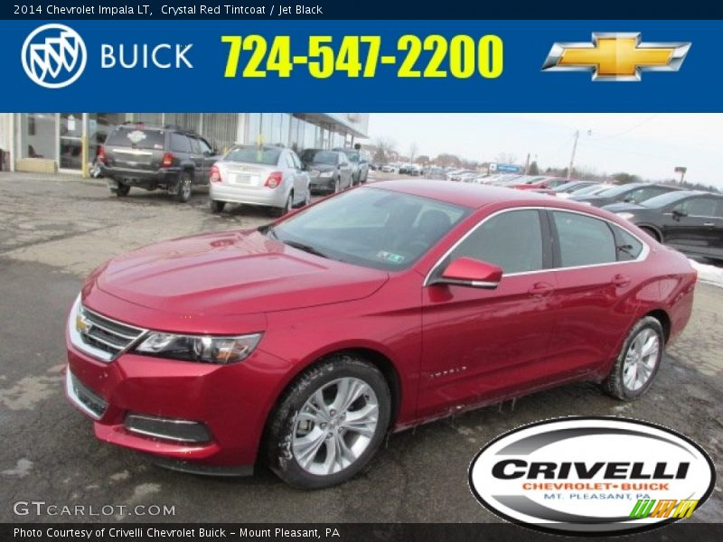 Crystal Red Tintcoat / Jet Black 2014 Chevrolet Impala LT