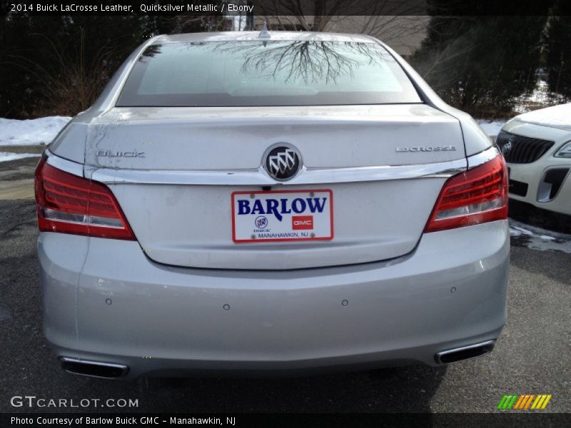 Quicksilver Metallic / Ebony 2014 Buick LaCrosse Leather
