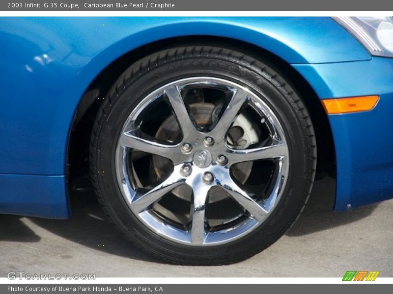 Caribbean Blue Pearl / Graphite 2003 Infiniti G 35 Coupe