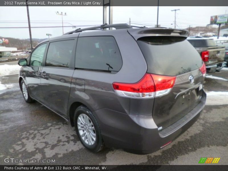 Predawn Gray Mica / Light Gray 2012 Toyota Sienna XLE