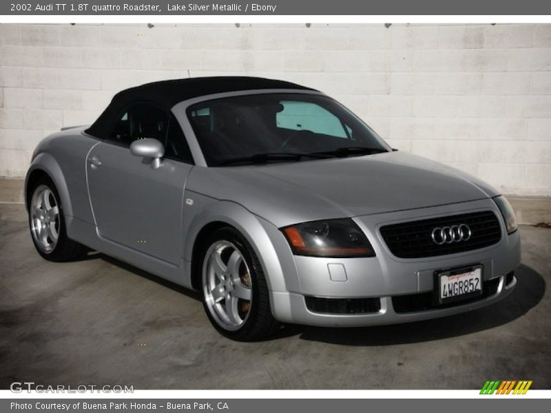 Lake Silver Metallic / Ebony 2002 Audi TT 1.8T quattro Roadster