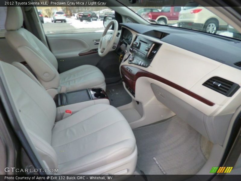 Predawn Gray Mica / Light Gray 2012 Toyota Sienna XLE