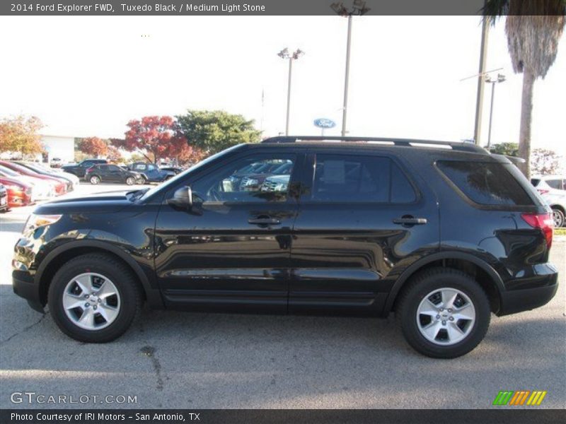 Tuxedo Black / Medium Light Stone 2014 Ford Explorer FWD