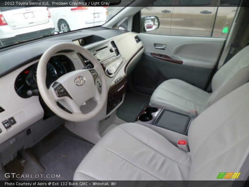 Predawn Gray Mica / Light Gray 2012 Toyota Sienna XLE