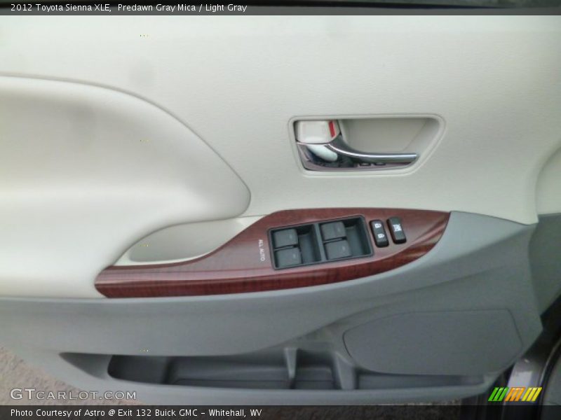 Predawn Gray Mica / Light Gray 2012 Toyota Sienna XLE
