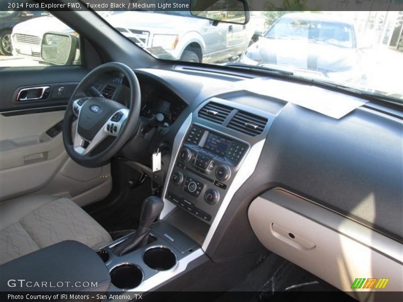 Tuxedo Black / Medium Light Stone 2014 Ford Explorer FWD