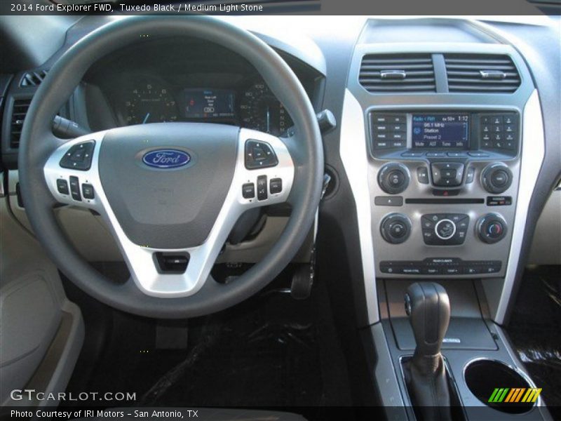 Tuxedo Black / Medium Light Stone 2014 Ford Explorer FWD