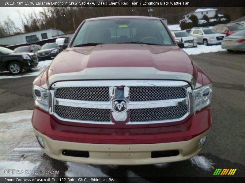 Deep Cherry Red Pearl / Longhorn Black/Cattle Tan 2013 Ram 1500 Laramie Longhorn Crew Cab 4x4