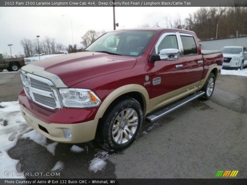 Deep Cherry Red Pearl / Longhorn Black/Cattle Tan 2013 Ram 1500 Laramie Longhorn Crew Cab 4x4