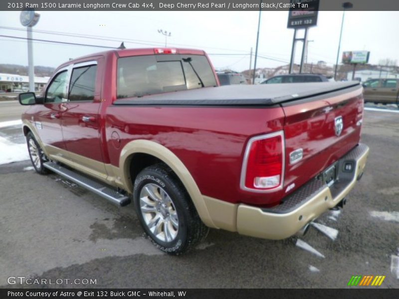 Deep Cherry Red Pearl / Longhorn Black/Cattle Tan 2013 Ram 1500 Laramie Longhorn Crew Cab 4x4