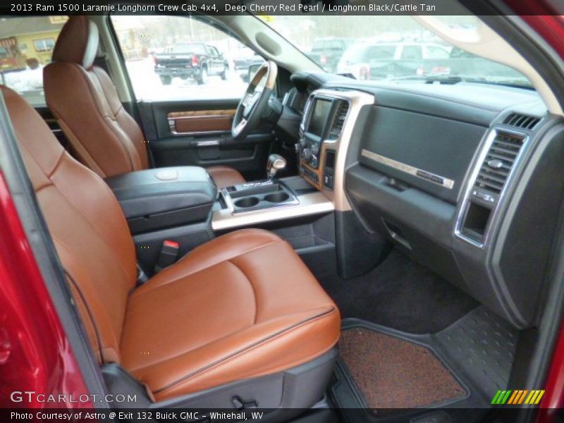 Deep Cherry Red Pearl / Longhorn Black/Cattle Tan 2013 Ram 1500 Laramie Longhorn Crew Cab 4x4