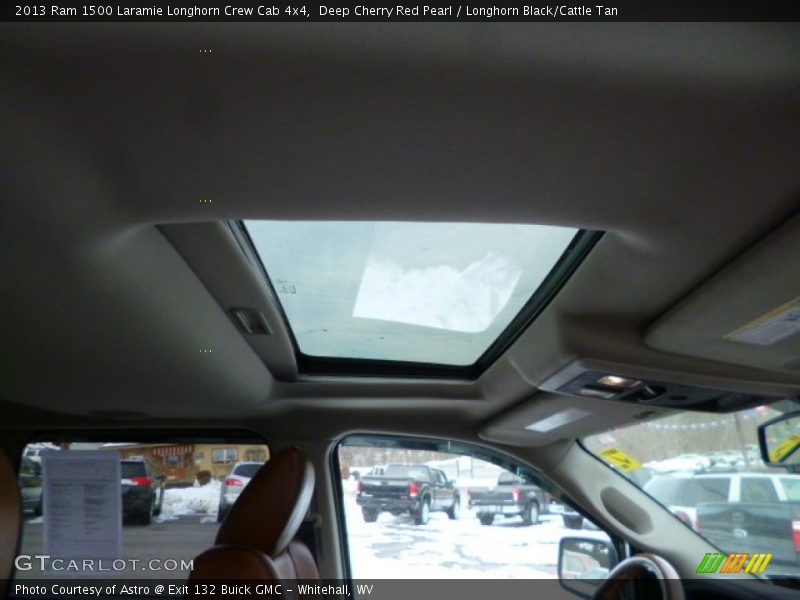 Deep Cherry Red Pearl / Longhorn Black/Cattle Tan 2013 Ram 1500 Laramie Longhorn Crew Cab 4x4