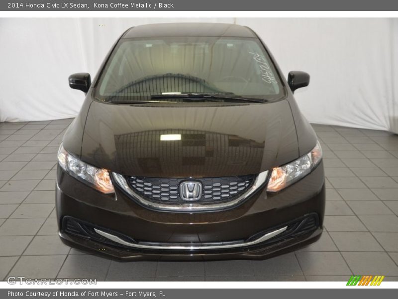 Kona Coffee Metallic / Black 2014 Honda Civic LX Sedan