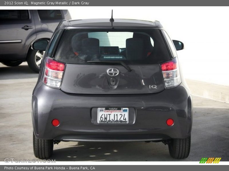 Magnetic Gray Metallic / Dark Gray 2012 Scion iQ