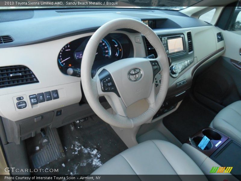 Sandy Beach Metallic / Bisque 2013 Toyota Sienna Limited AWD