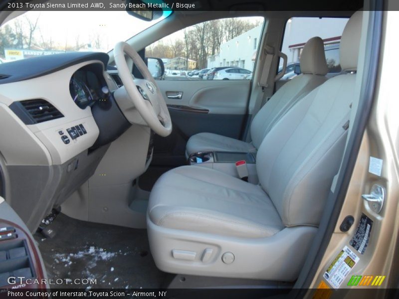 Sandy Beach Metallic / Bisque 2013 Toyota Sienna Limited AWD