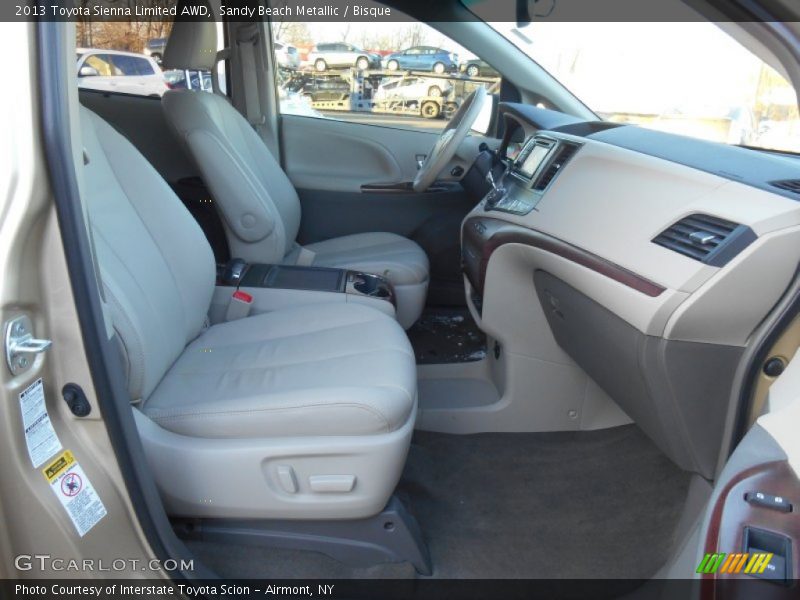 Sandy Beach Metallic / Bisque 2013 Toyota Sienna Limited AWD