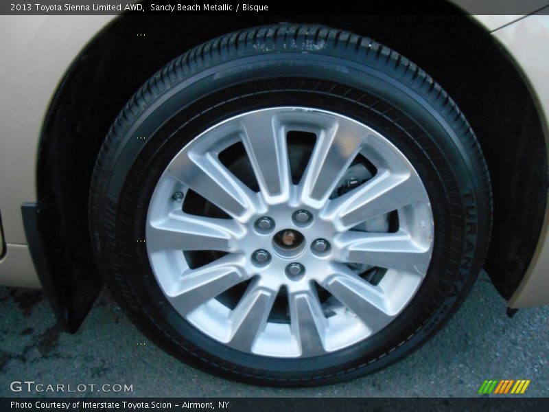 Sandy Beach Metallic / Bisque 2013 Toyota Sienna Limited AWD