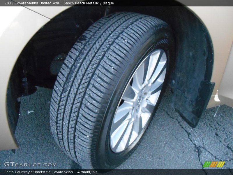 Sandy Beach Metallic / Bisque 2013 Toyota Sienna Limited AWD