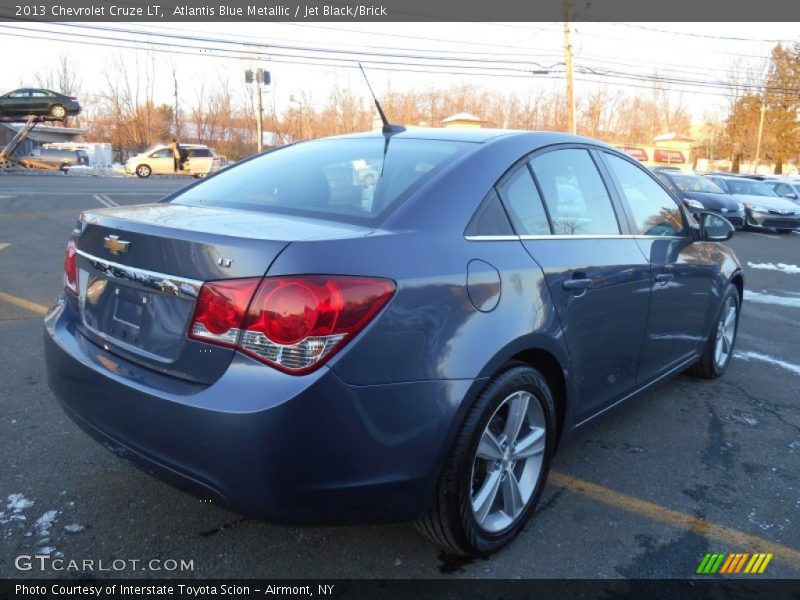 Atlantis Blue Metallic / Jet Black/Brick 2013 Chevrolet Cruze LT