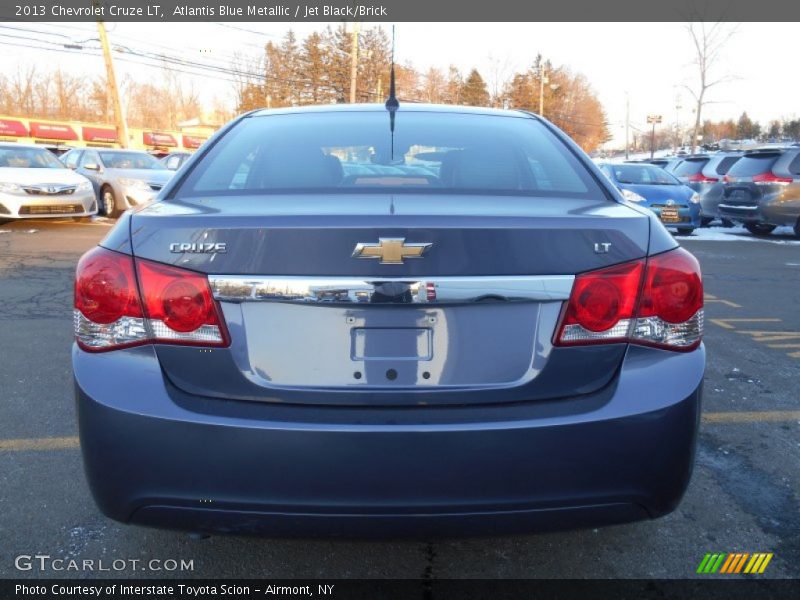 Atlantis Blue Metallic / Jet Black/Brick 2013 Chevrolet Cruze LT