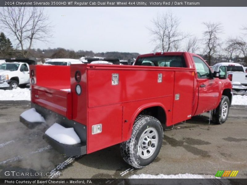 Victory Red / Dark Titanium 2014 Chevrolet Silverado 3500HD WT Regular Cab Dual Rear Wheel 4x4 Utility