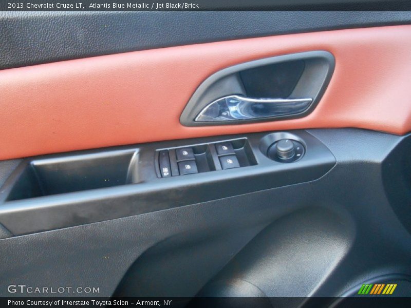 Atlantis Blue Metallic / Jet Black/Brick 2013 Chevrolet Cruze LT