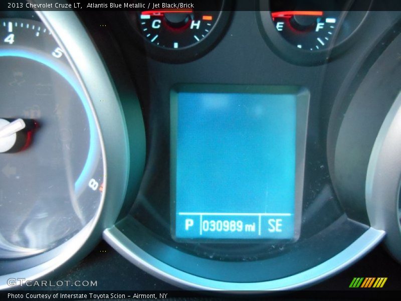 Atlantis Blue Metallic / Jet Black/Brick 2013 Chevrolet Cruze LT