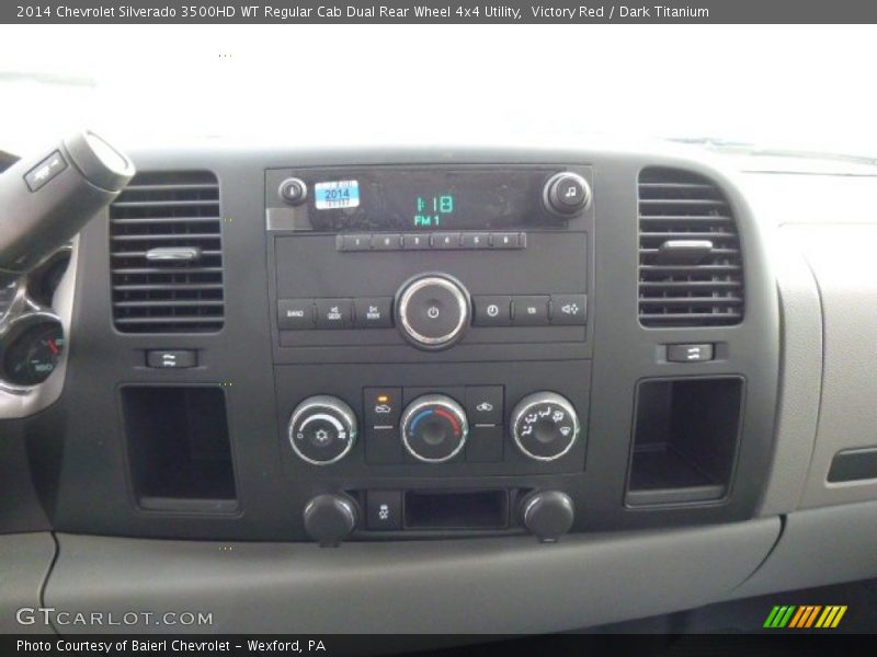 Victory Red / Dark Titanium 2014 Chevrolet Silverado 3500HD WT Regular Cab Dual Rear Wheel 4x4 Utility