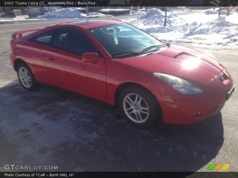 Absolutely Red / Black/Red 2002 Toyota Celica GT