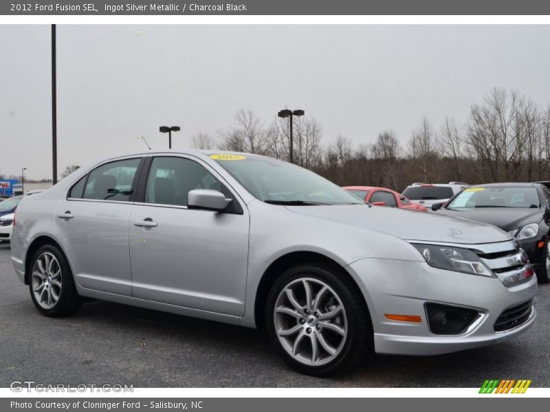 Ingot Silver Metallic / Charcoal Black 2012 Ford Fusion SEL