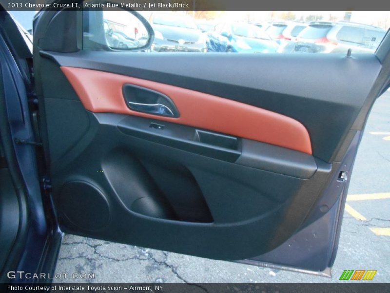 Atlantis Blue Metallic / Jet Black/Brick 2013 Chevrolet Cruze LT
