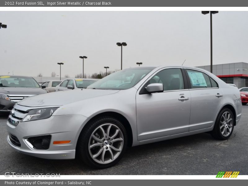 Ingot Silver Metallic / Charcoal Black 2012 Ford Fusion SEL
