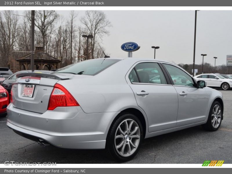 Ingot Silver Metallic / Charcoal Black 2012 Ford Fusion SEL