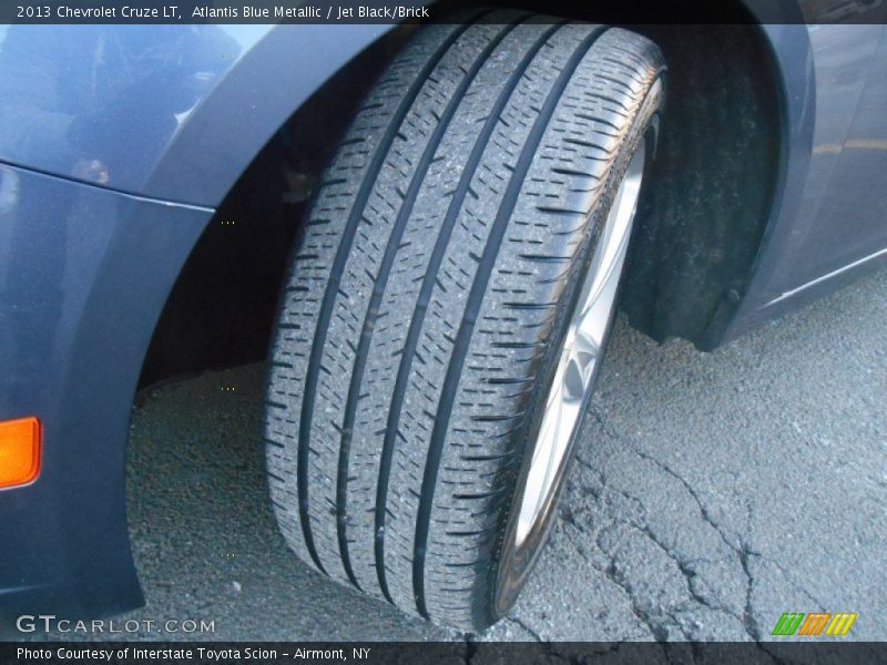 Atlantis Blue Metallic / Jet Black/Brick 2013 Chevrolet Cruze LT