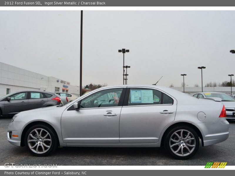 Ingot Silver Metallic / Charcoal Black 2012 Ford Fusion SEL