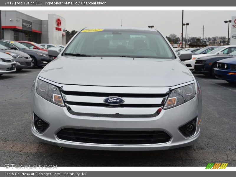Ingot Silver Metallic / Charcoal Black 2012 Ford Fusion SEL