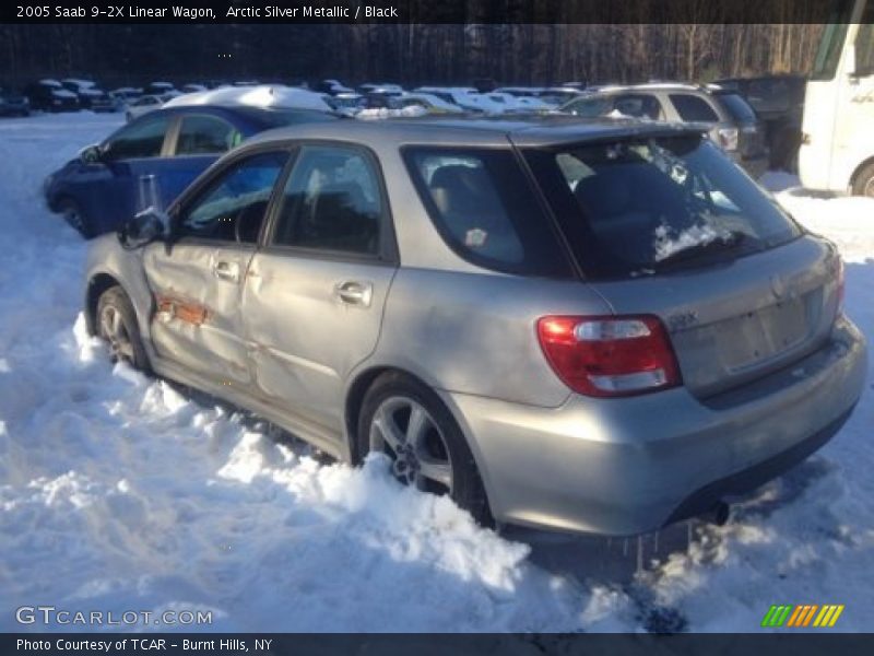 Arctic Silver Metallic / Black 2005 Saab 9-2X Linear Wagon