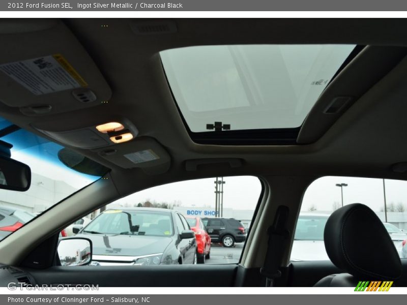 Ingot Silver Metallic / Charcoal Black 2012 Ford Fusion SEL