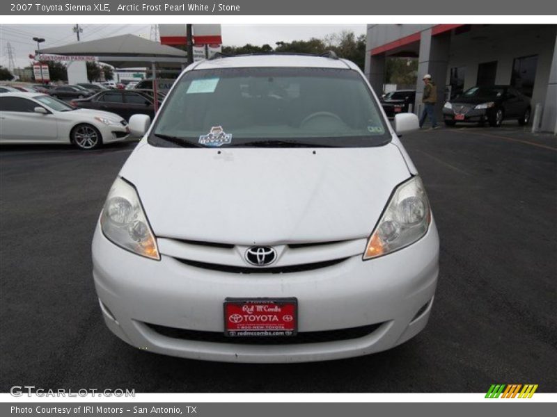Arctic Frost Pearl White / Stone 2007 Toyota Sienna XLE