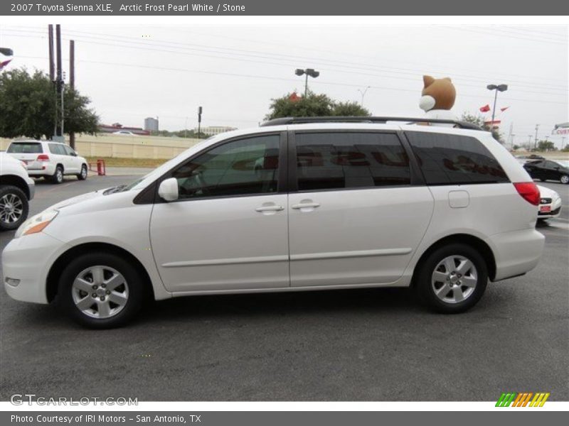 Arctic Frost Pearl White / Stone 2007 Toyota Sienna XLE