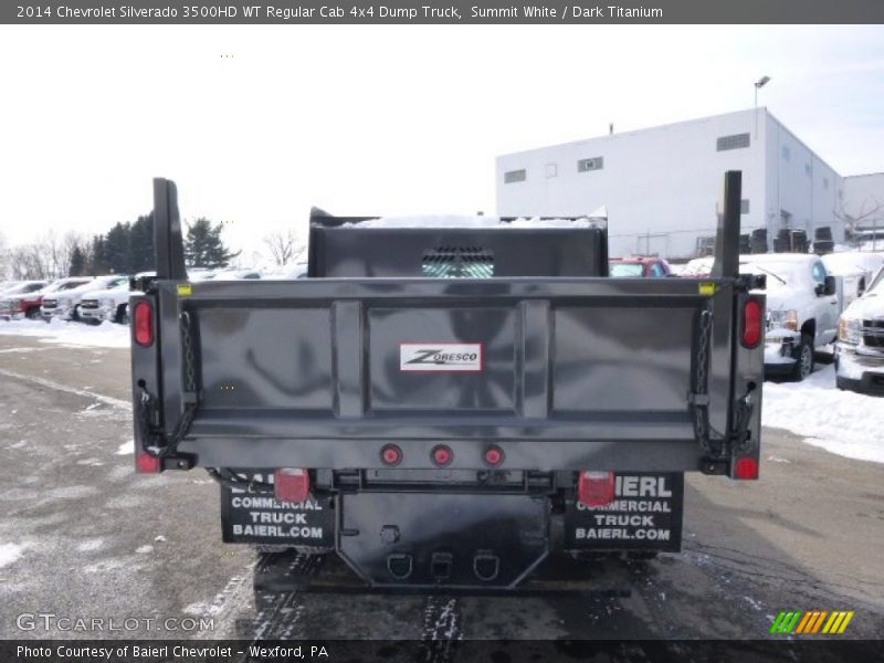 Summit White / Dark Titanium 2014 Chevrolet Silverado 3500HD WT Regular Cab 4x4 Dump Truck