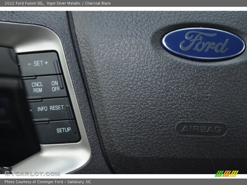 Ingot Silver Metallic / Charcoal Black 2012 Ford Fusion SEL