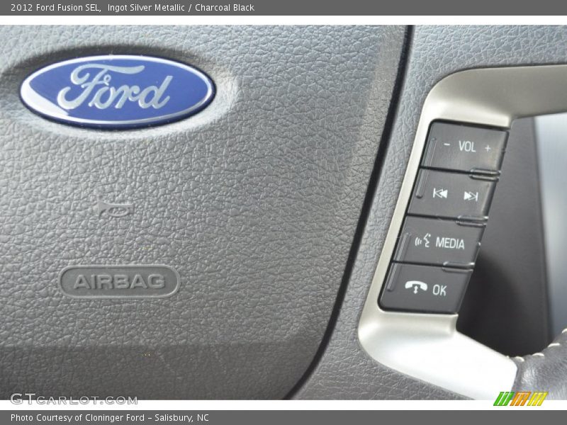 Ingot Silver Metallic / Charcoal Black 2012 Ford Fusion SEL